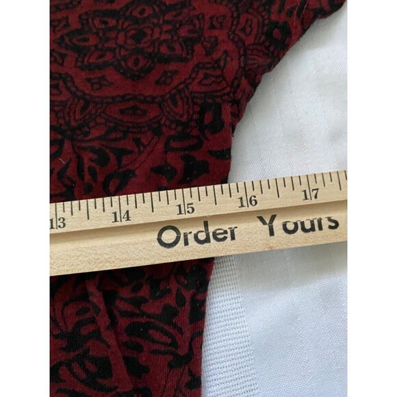 My Sport Arkansas Razorbacks Womens T-Shirt Red Black Lace Floral Pattern XL - Picture 6 of 11